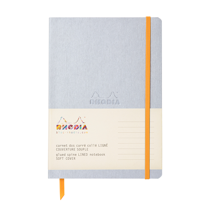 Rhodia羅地亞 Rhodiarama Softcover軟皮筆記本 A5 銀色