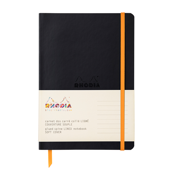 Rhodia羅地亞 Rhodiarama Softcover軟皮筆記本 A5 黑色 