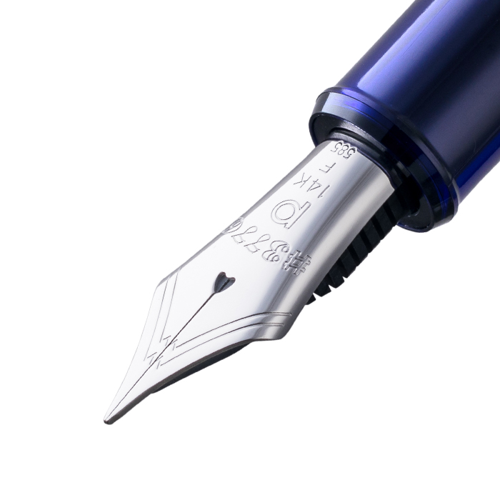 墨水屋| Platinum白金#3776系列銀夾教堂藍墨水筆