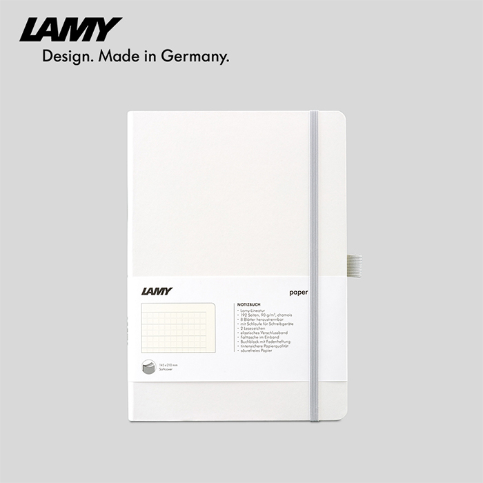 LAMY凌美 軟皮系列筆記本 A5 白色 - LAMY鋼筆書寫專用紙