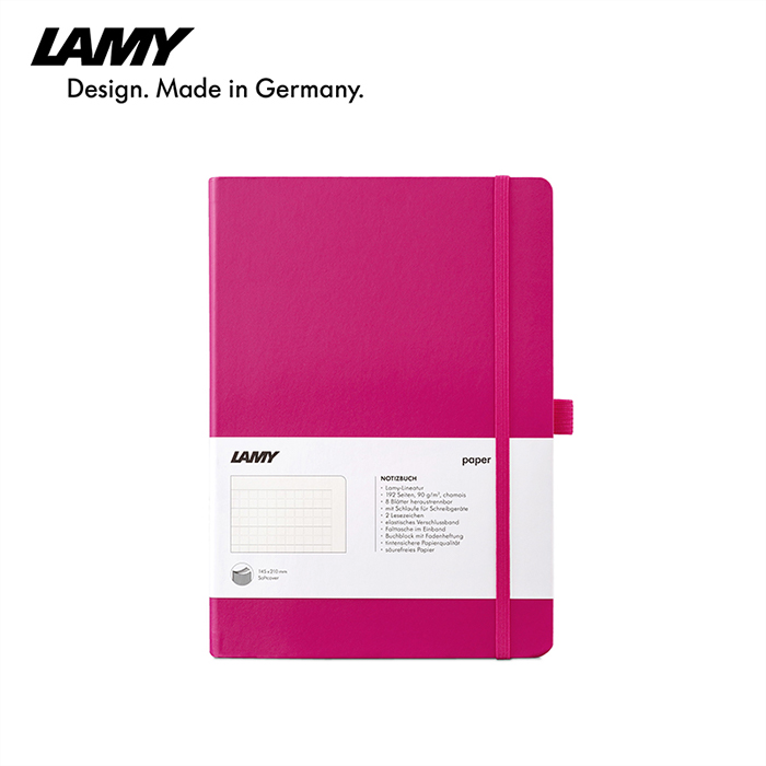 LAMY凌美 軟皮系列筆記本 A5 粉色 - LAMY鋼筆書寫專用紙