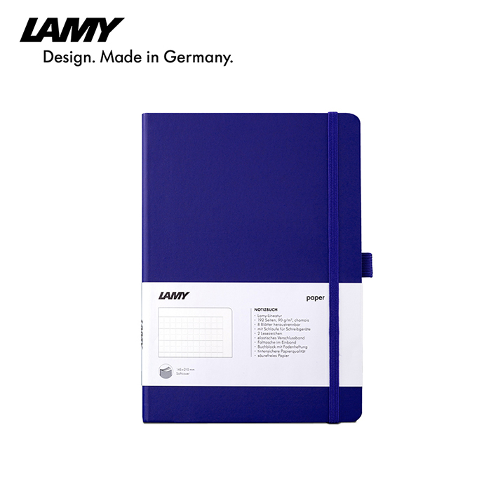 LAMY凌美 軟皮系列筆記本 A5 藍色 - LAMY鋼筆書寫專用紙