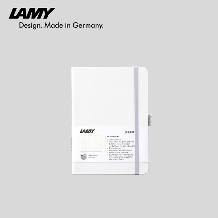 LAMY凌美 軟皮系列筆記本 A6 白色 - LAMY鋼筆書寫專用紙