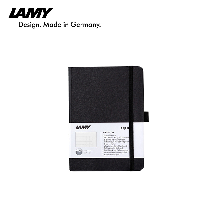 LAMY凌美 軟皮系列筆記本 A6 黑色 - LAMY鋼筆書寫專用紙