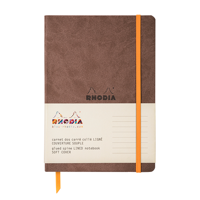 Rhodia羅地亞 Rhodiarama Softcover軟皮筆記本 A5 朱古力色