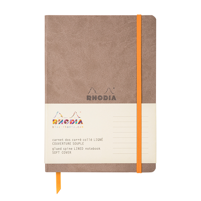 Rhodia羅地亞 Rhodiarama Softcover軟皮筆記本 A5 灰棕色