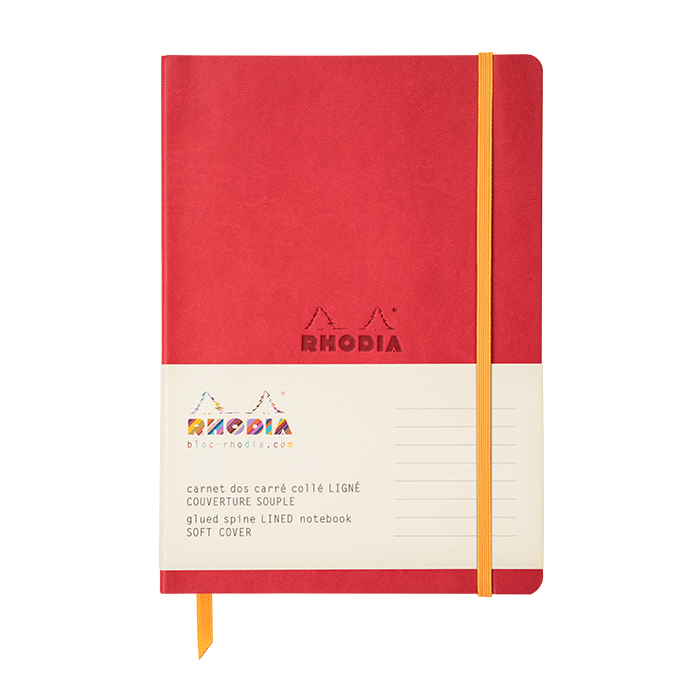 Rhodia羅地亞 Rhodiarama Softcover軟皮筆記本 A5 罌粟紅色