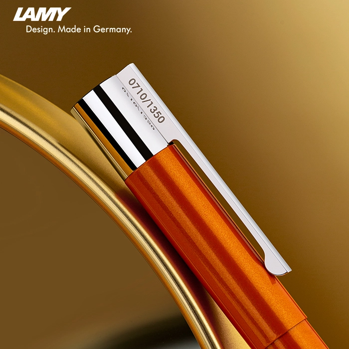 LAMY凌美 Scala天階系列 限量版 Infinite Orange橙色 14K墨水筆套裝