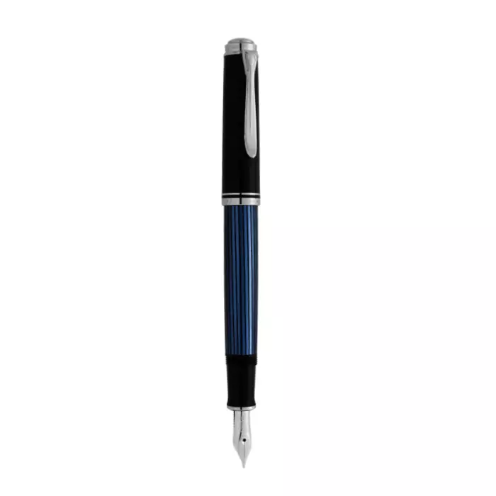 Pelikan百利金 帝王系列 M405 黑藍銀夾 墨水筆