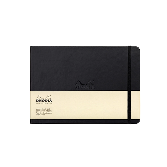 Rhodia羅地亞 皮面橫向筆記簿 A5【14x21cm】空白