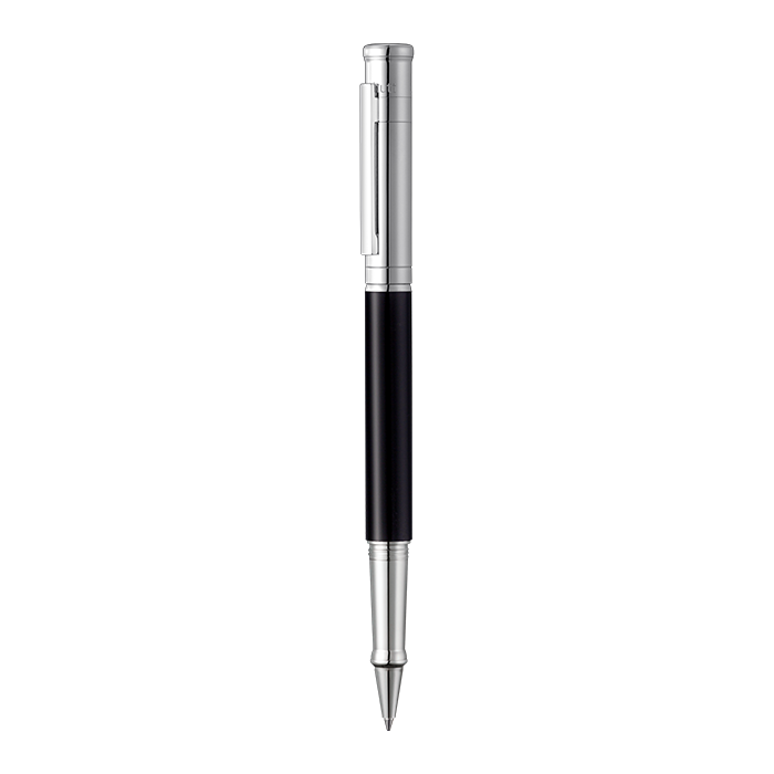  Otto Hutt Design 04 Silver/Black Rollerball Pen