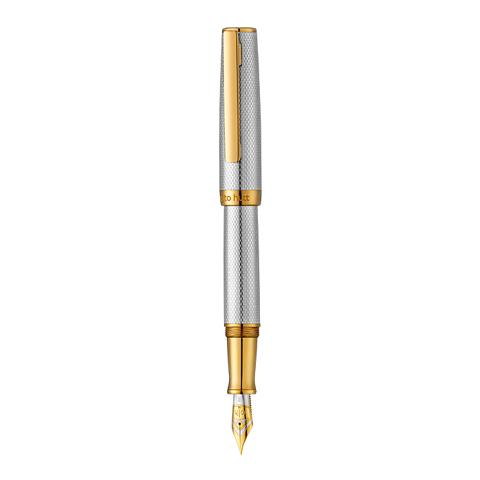 Otto Hutt Design 07  GT Silver Corn guilloche 18k Fountain Pen