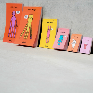 Rhodia 羅地亞 90週年 x Jean Jullien 8.5x12cm N°12 上翻筆記本 