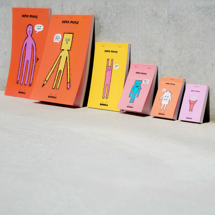 Rhodia 羅地亞 90週年 x Jean Jullien 8.5x12cm N°12 上翻筆記本 