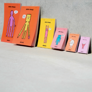 Rhodia 羅地亞 90週年 x Jean Jullien A6  N°13 上翻筆記本 