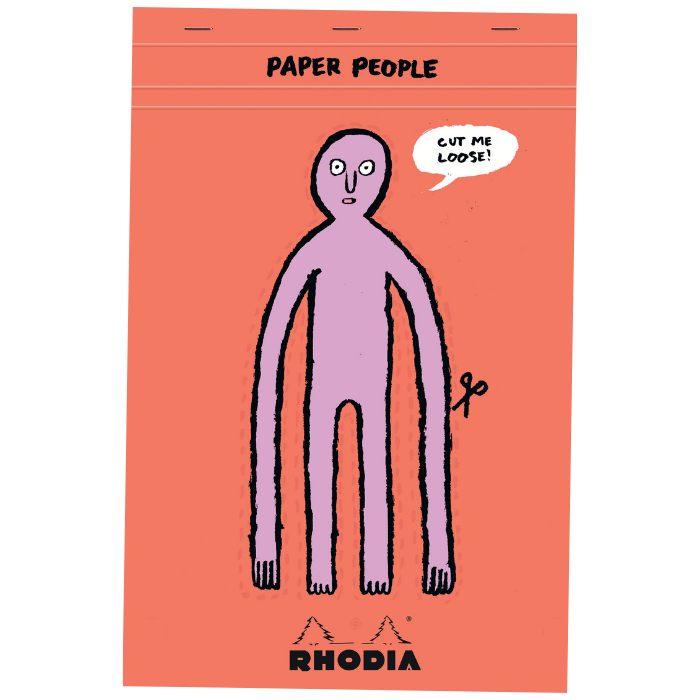 Rhodia 羅地亞 90週年 x Jean Jullien A4+ N°19 上翻筆記本 