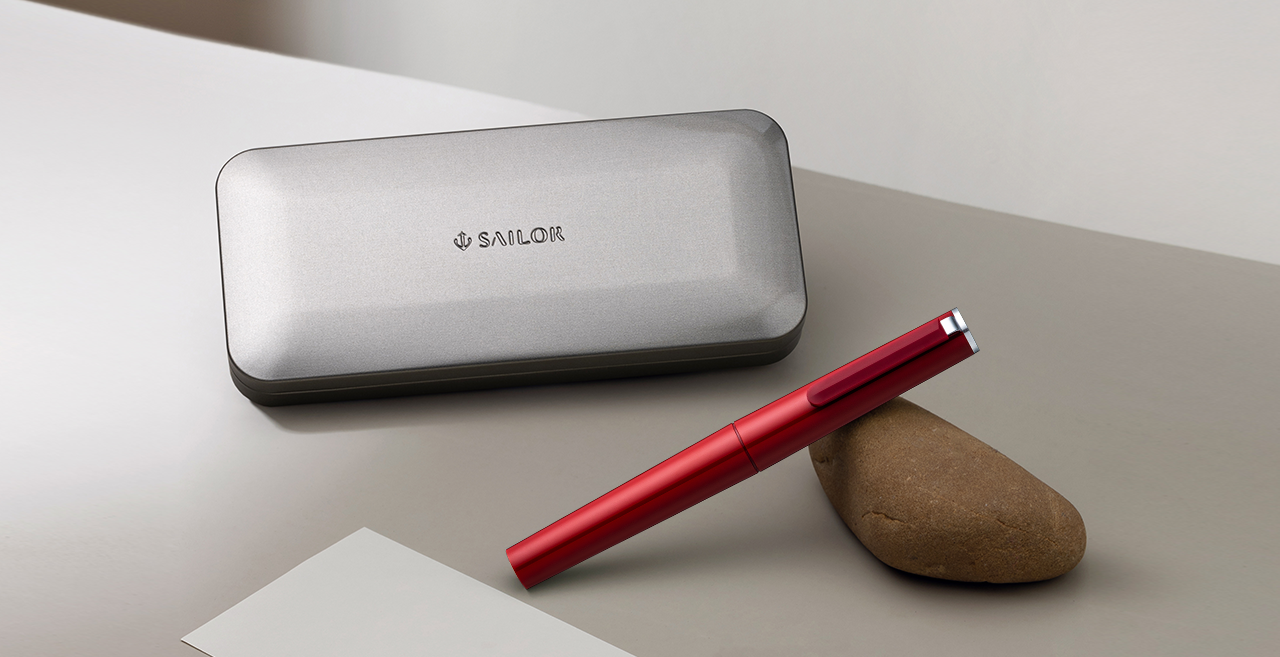 sailor tuzu red ballpoint pen